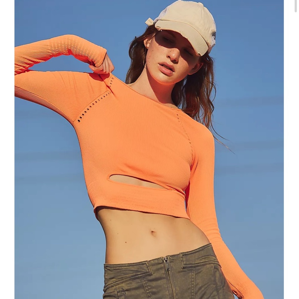Cut it out long sleeve top free people movement